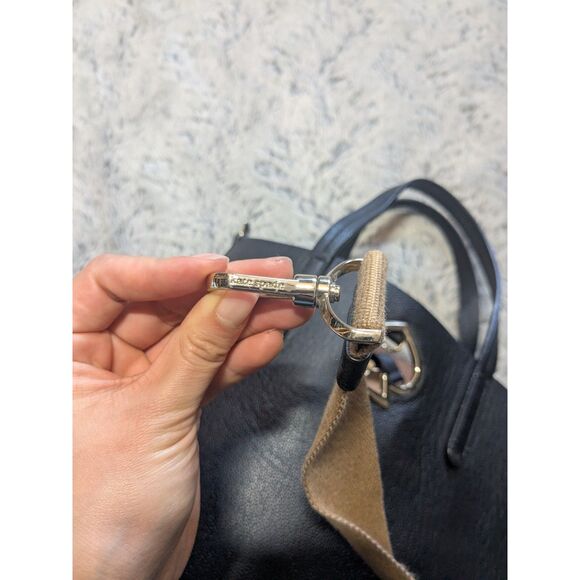 Kate Spade Black Purse Suzy North South Tote Medium Leather Crossbody - Picture 6 of 9